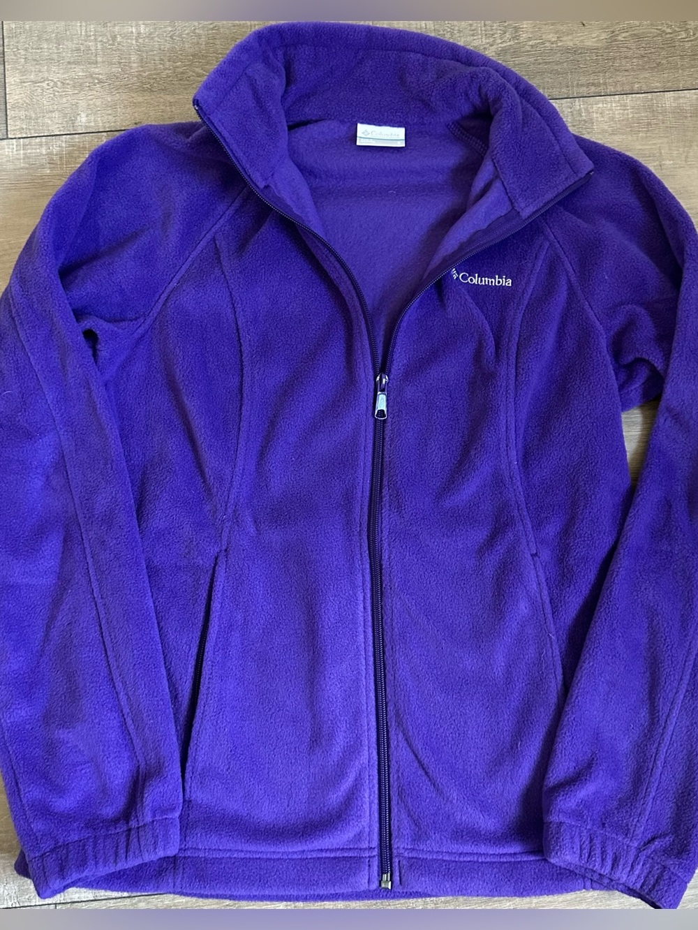 Columbia Benton Springs Purple Full Zip Fleece Jacket NWOT Size S